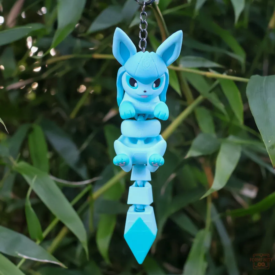 Glaceon Flexi Articulated Keychain