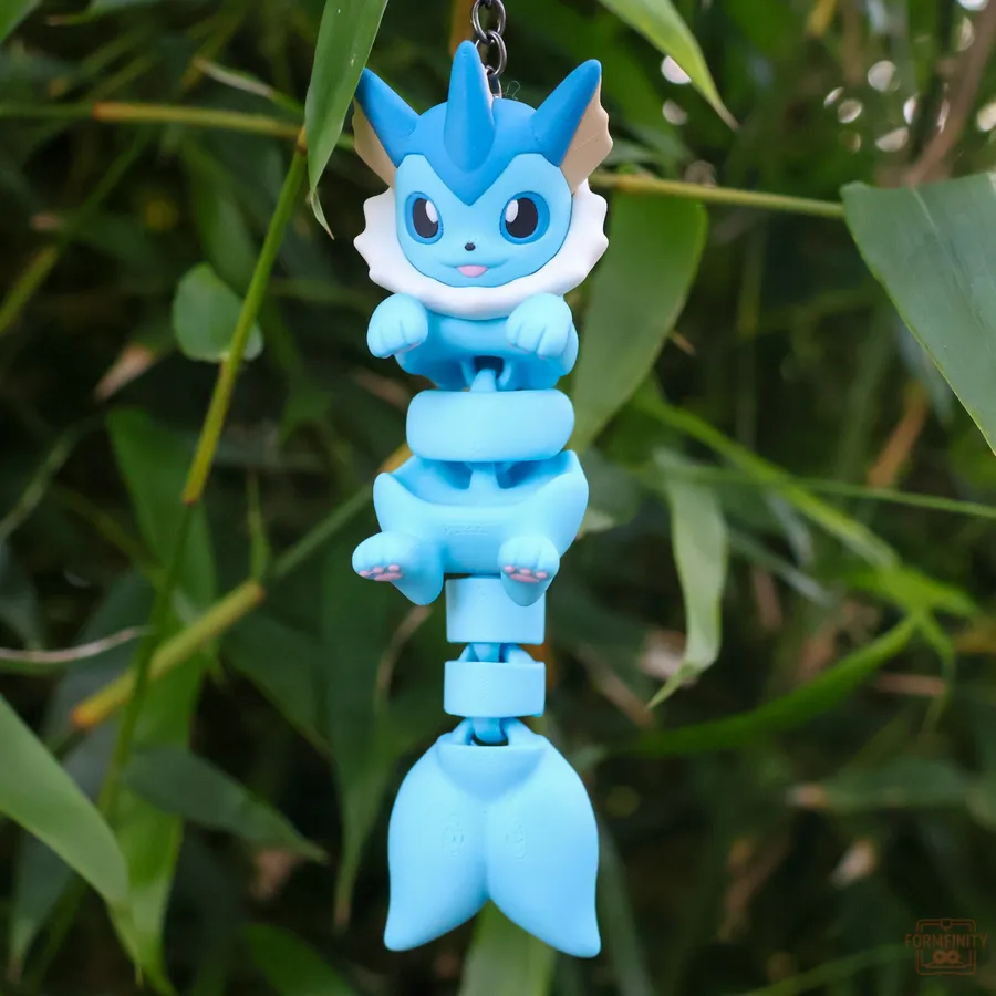Vaporeon Flexi Articulated Keychain