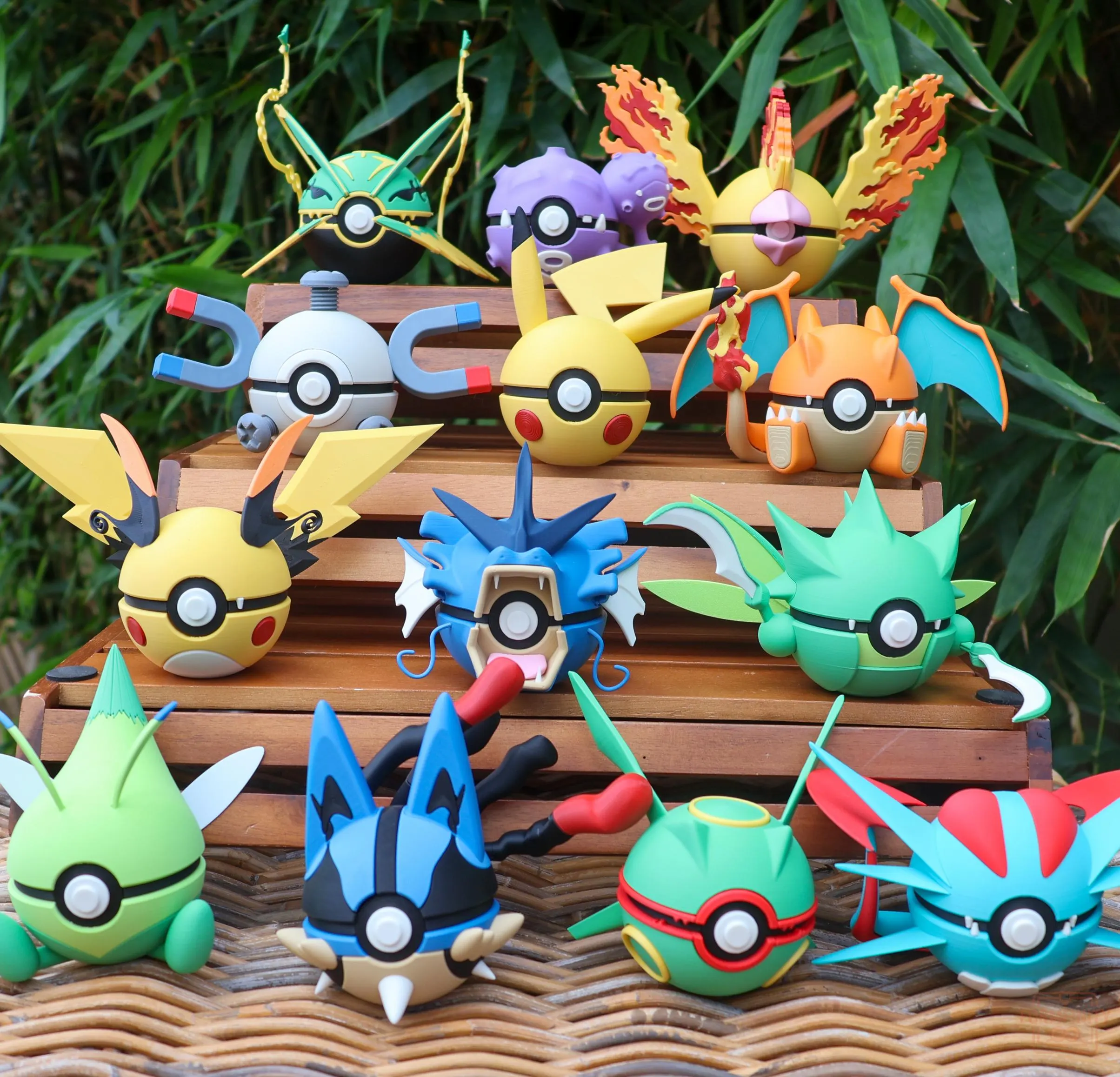 Mixed set of 3D printed collectible figures